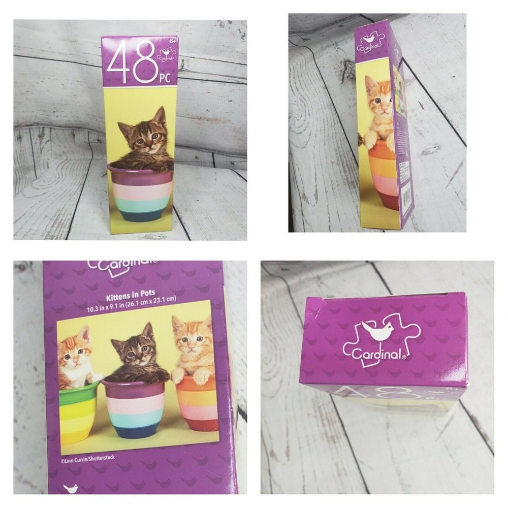 48 Piece Puzzles  Cute Kitten In A Cup